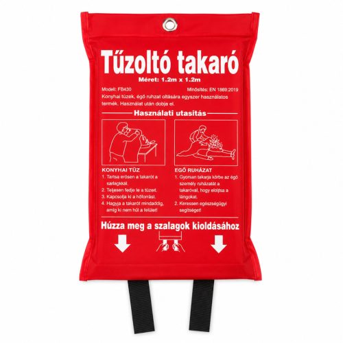 Tűzoltó takaró 1,2 x 1,2 m 